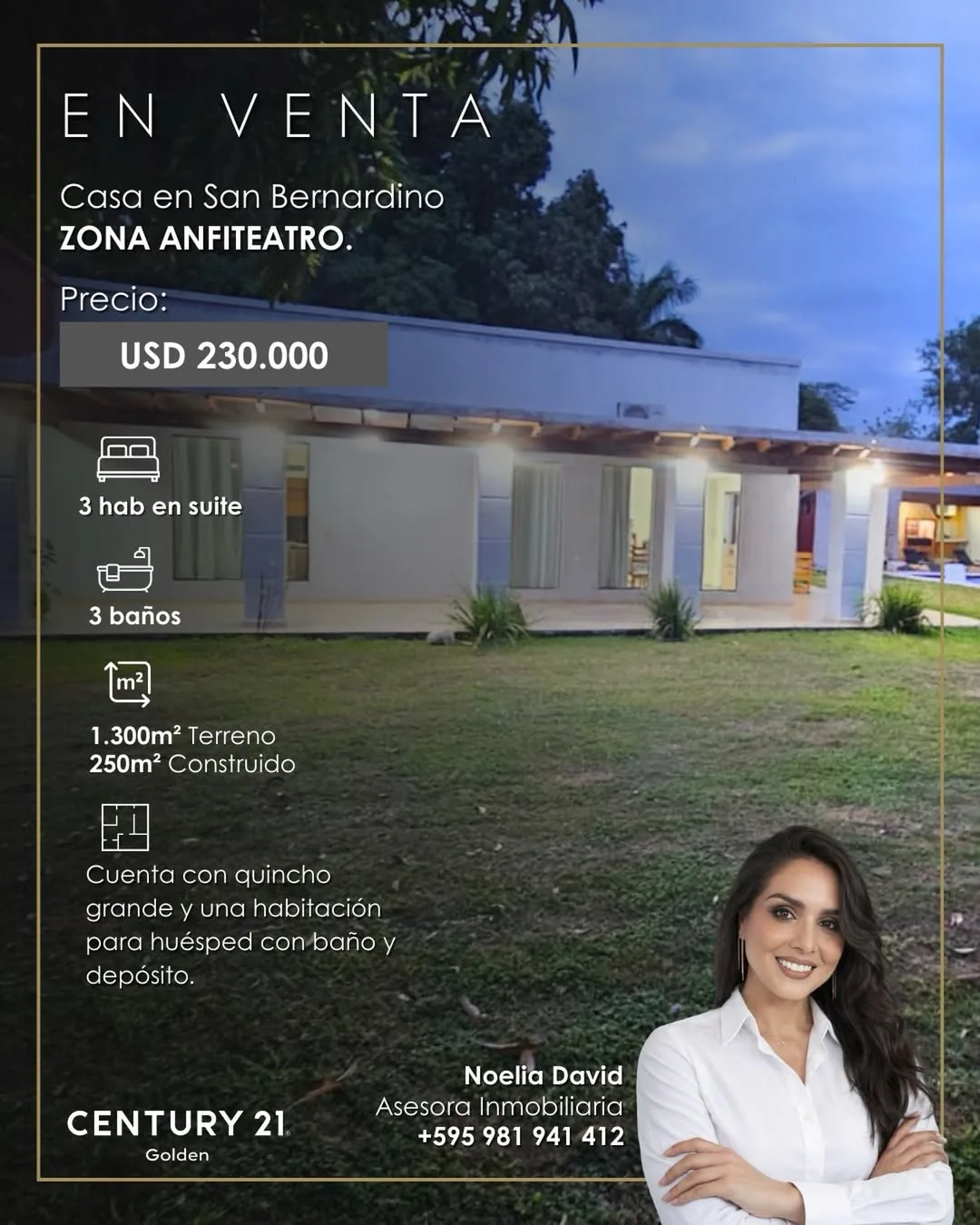 Casa en San Bernardino zona Anfiteatro en venta