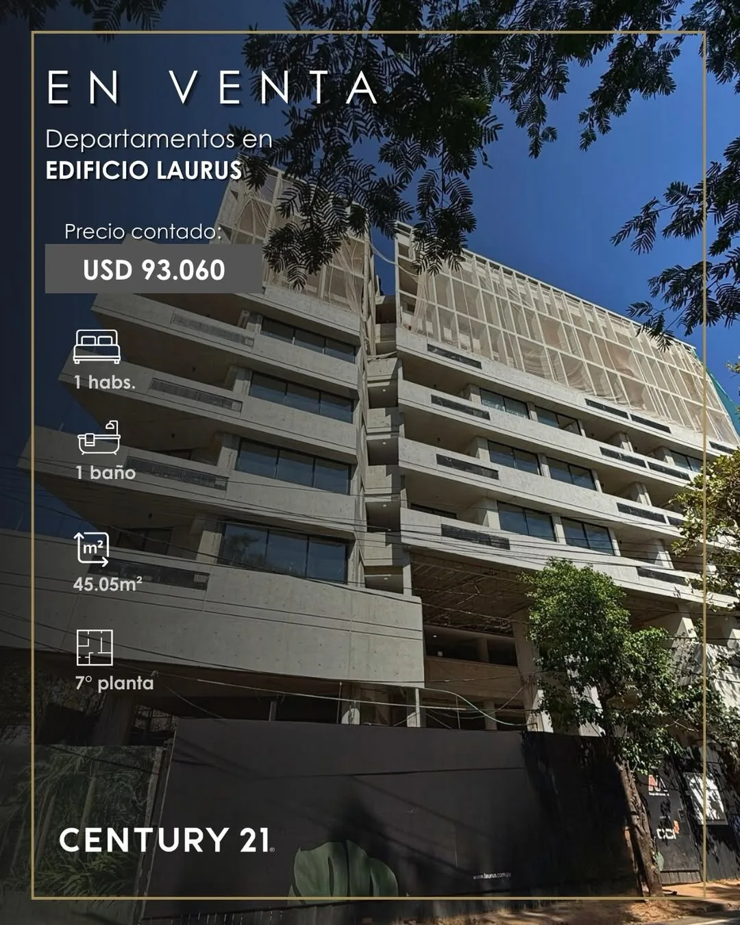 Edificio Laurus, departamento inversion en venta
